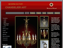 Tablet Screenshot of chandelierart-eg.com